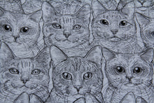Laden Sie das Bild in den Galerie-Viewer, Mundschulzmaske Katzen outline
