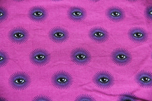 Mundschulzmaske Augen pink